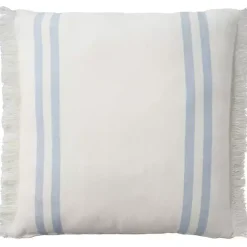Online Kirklands Home Blue Striped Linen Throw Pillow
