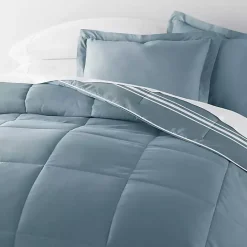 Online Kirklands Home Striped Reversible 3-pc. King Comforter Set Blue