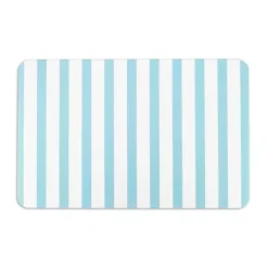 Kirklands Home Blue Striped Stone Bath Mat