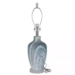 Sale Kirklands Home Blue Swirl Geode Table Lamp, Set of 2 White