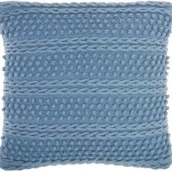 Discount Kirklands Home Textured Stripes Pillow Blue