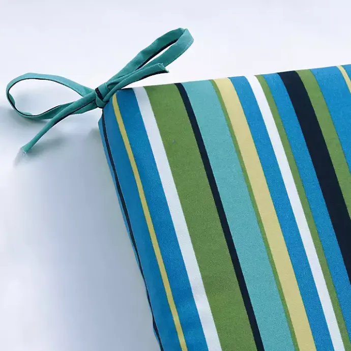 Online Kirklands Home Blue Topanga Striped Outdoor Chaise Cushion