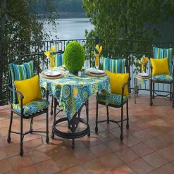 Clearance Kirklands Home Blue Topanga Striped Outdoor Pillows, Set of 2