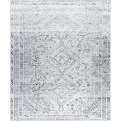 Sale Kirklands Home Traditional Washable Area Rug, 8x12 Blue