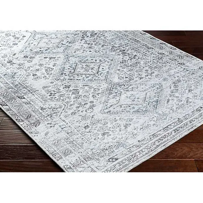 Sale Kirklands Home Traditional Washable Area Rug, 8x12 Blue