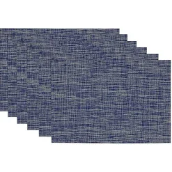 Sale Kirklands Home Tweed Placemats, Set of 6 Blue