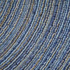 Sale Kirklands Home Variegated Round Placemats, Set of 6 Blue