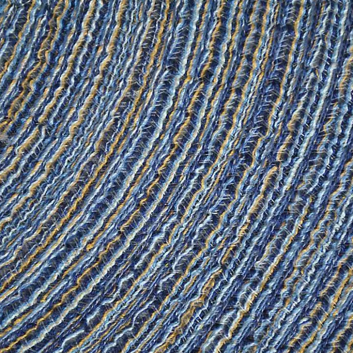 Sale Kirklands Home Variegated Round Placemats, Set of 6 Blue