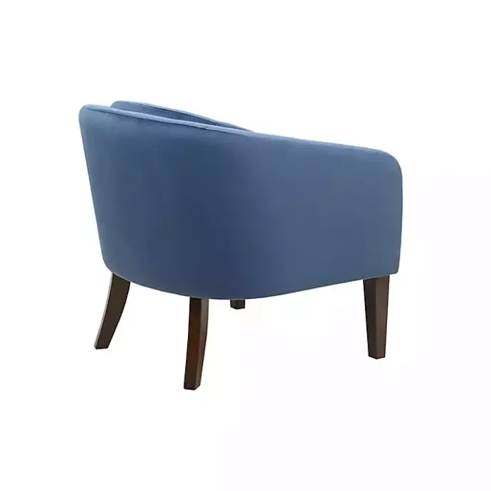 Sale Kirklands Home Velvet Tufted Midcentury Modern Accent Chair Blue