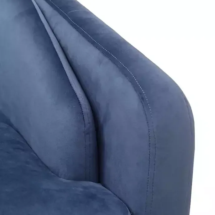 Sale Kirklands Home Velvet Tufted Midcentury Modern Accent Chair Blue