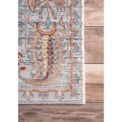 Outlet Kirklands Home Blue Vintage Killian Area Rug, 5x8