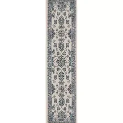 Best Kirklands Home Blue Vintage Medallion Indoor/Outdoor Runner