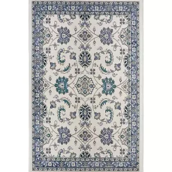 Best Kirklands Home Blue Vintage Medallion Indoor/Outdoor Rug, 4x6