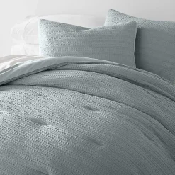 Kirklands Home Waffle Ultra-Soft 3-pc. Twin Comforter Set Blue