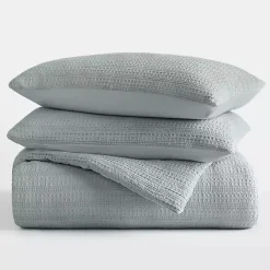 Kirklands Home Waffle Ultra-Soft 3-pc. Twin Comforter Set Blue