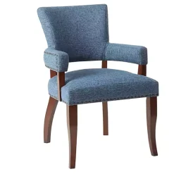 Outlet Kirklands Home Warms Nailhead Trim Dining Chair Blue