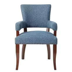 Outlet Kirklands Home Warms Nailhead Trim Dining Chair Blue