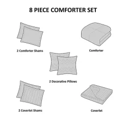 Hot Kirklands Home Blue Watercolor 8-pc. Full/Queen Comforter Set