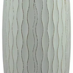 Outlet Kirklands Home Wave Wood Vase, 16 in. Blue