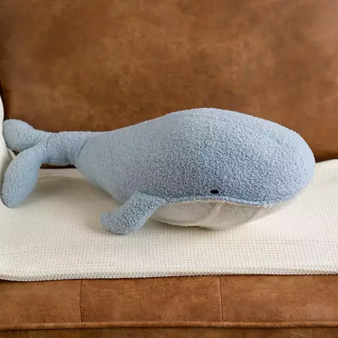 Sale Kirklands Home Blue Whale Boucle Pillow