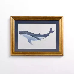 Clearance Kirklands Home Blue Whale Framed Art Print