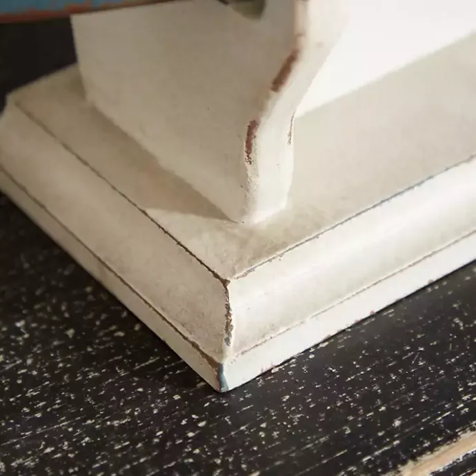 Hot Kirklands Home Wood Boat Sculpture Blue