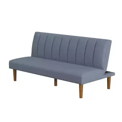 Kirklands Home Woven Channel Convertible Sofa Blue