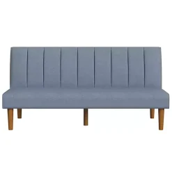 Kirklands Home Woven Channel Convertible Sofa Blue