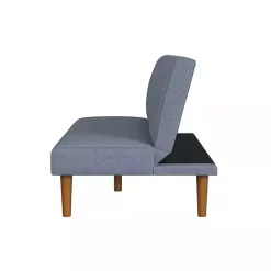 Kirklands Home Woven Channel Convertible Sofa Blue