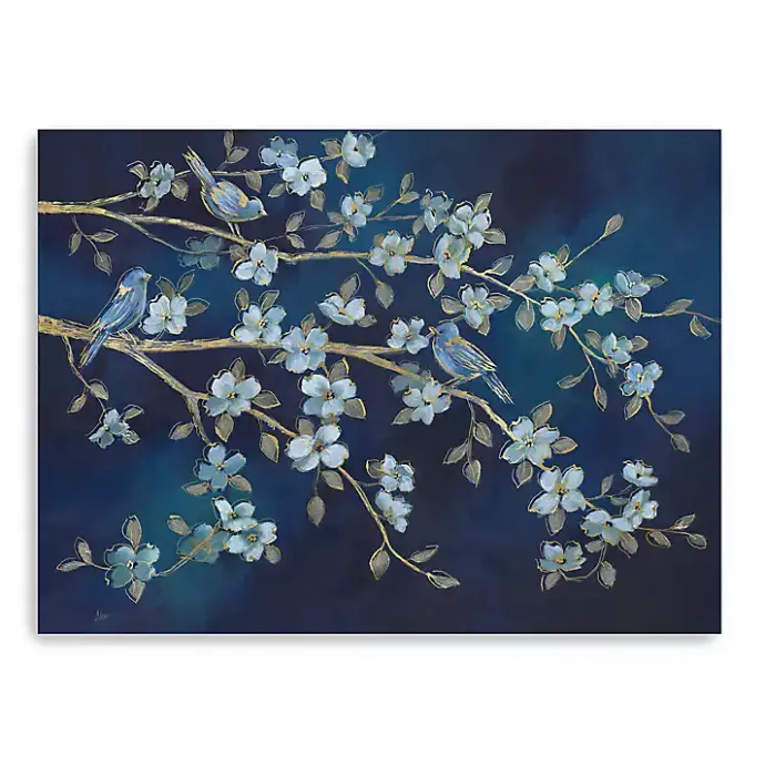 Best Kirklands Home bird Conference Giclee Canvas Print, 48x36 in. Blue