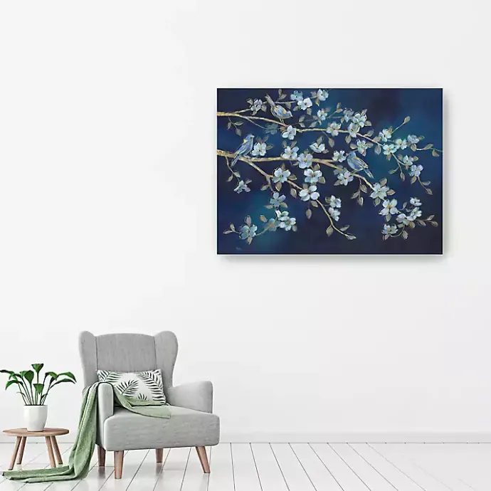 Best Kirklands Home bird Conference Giclee Canvas Print, 48x36 in. Blue