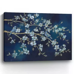 Best Kirklands Home bird Conference Giclee Canvas Print, 48x36 in. Blue