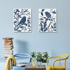 Sale Kirklands Home Bluebird Silhouette Canvas Art Prints, Set of 2