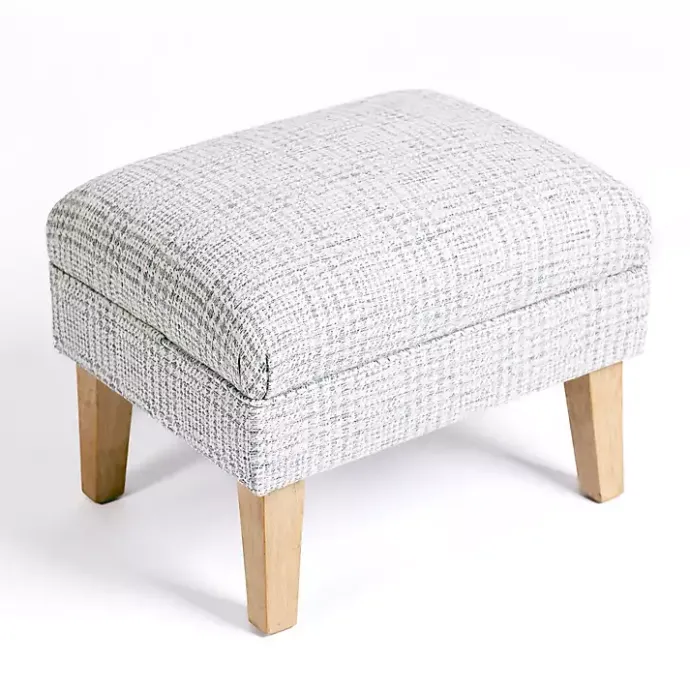 Discount Kirklands Home Blue-Grey Houndstooth 2-pc. Chair and Ottoman Set