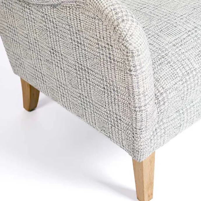 Discount Kirklands Home Blue-Grey Houndstooth 2-pc. Chair and Ottoman Set