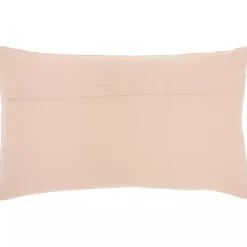 Sale Kirklands Home Blush Beaded Floral Motif Lumbar Pillow Pink