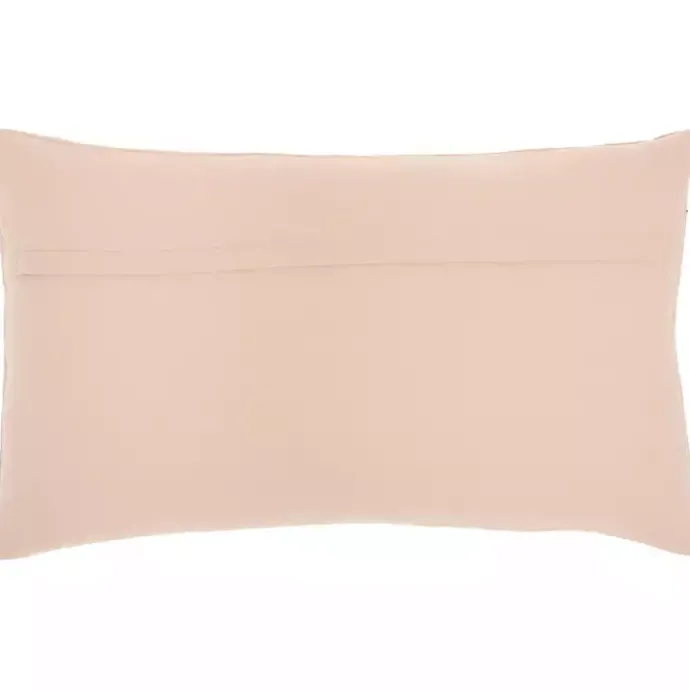 Sale Kirklands Home Blush Beaded Floral Motif Lumbar Pillow Pink