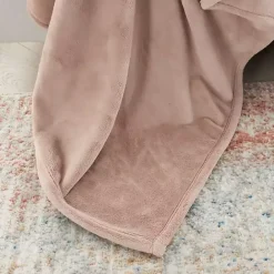 Best Kirklands Home Blush Faux Sheared Mink Throw Pink