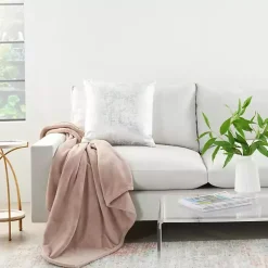Best Kirklands Home Blush Faux Sheared Mink Throw Pink
