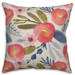 Sale Kirklands Home Blush Floral Pillow