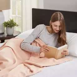 Online Kirklands Home Blush Liquid Cotton Full/Queen Blanket Pink