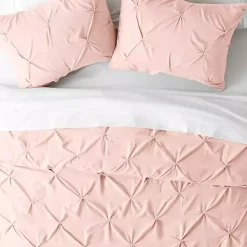 Outlet Kirklands Home Blush Pinched 2-pc. Twin Duvet Cover Set Pink