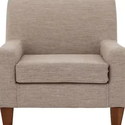 New Kirklands Home Blush Fynn Upholstered Accent Chair Pink