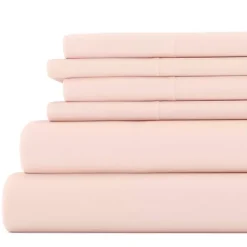Hot Kirklands Home Blush Ultra Soft 6-pc. Full Sheet Set Pink
