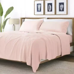 Outlet Kirklands Home Blush Ultra Soft 3-pc. Twin XL Sheet Set Pink