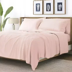 Clearance Kirklands Home Blush Ultra Soft 4-pc. Twin XL Sheet Set Pink