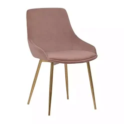 Hot Kirklands Home Blush Velvet Heidi Dining Chair Pink