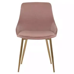 Hot Kirklands Home Blush Velvet Heidi Dining Chair Pink