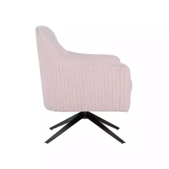 Clearance Kirklands Home Blush Velvet Swivel Accent Chair Pink
