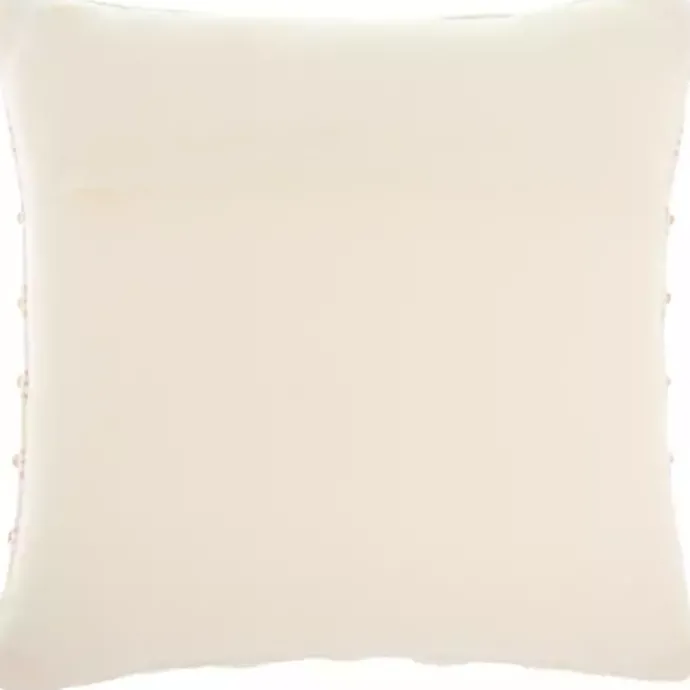 Discount Kirklands Home Blush Woven Knotted Stripes Throw Pillow Pink